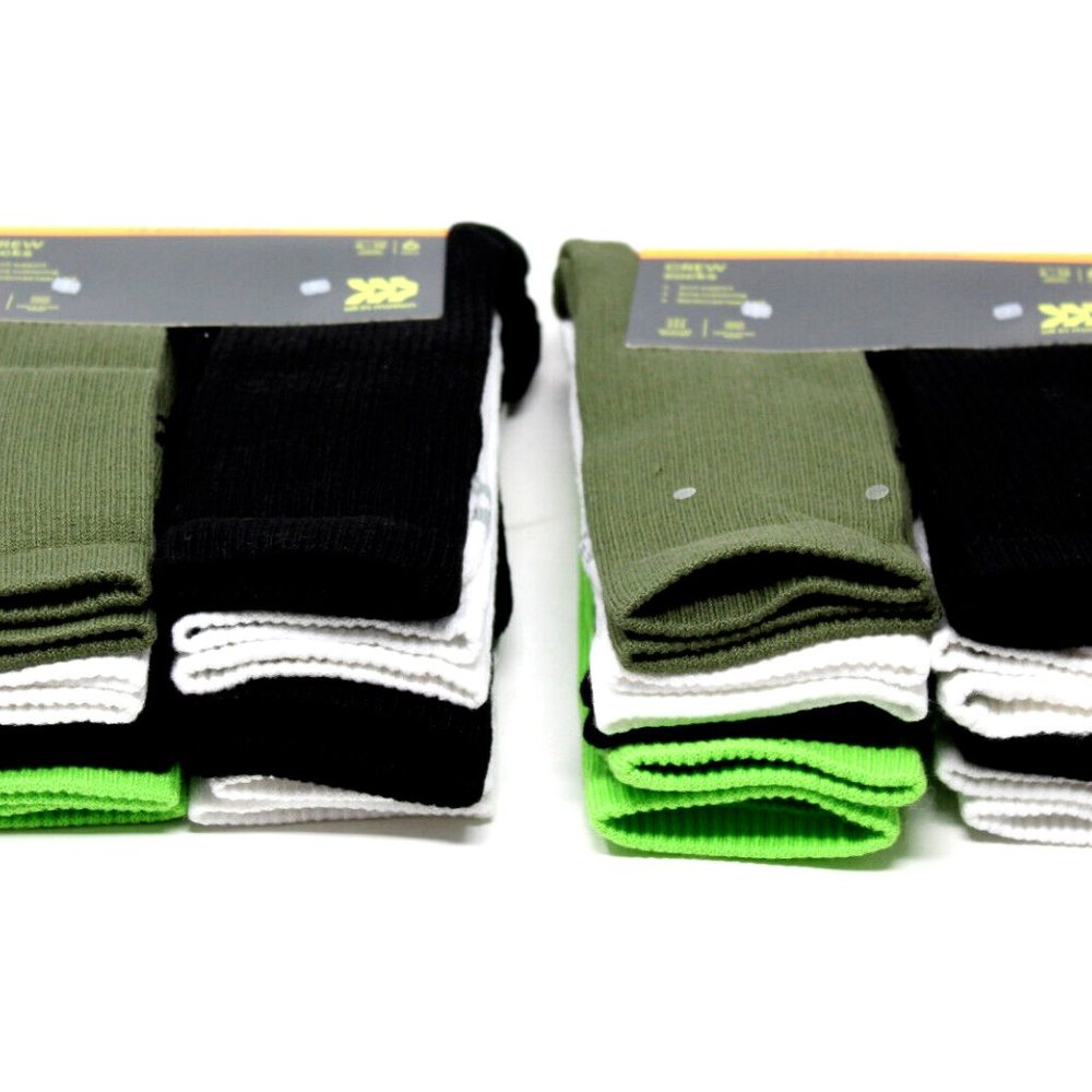 2pack All In Motion Men's Crew Socks 8 Pack size 6-12 (16 pairs in total) - Picture 6 of 12